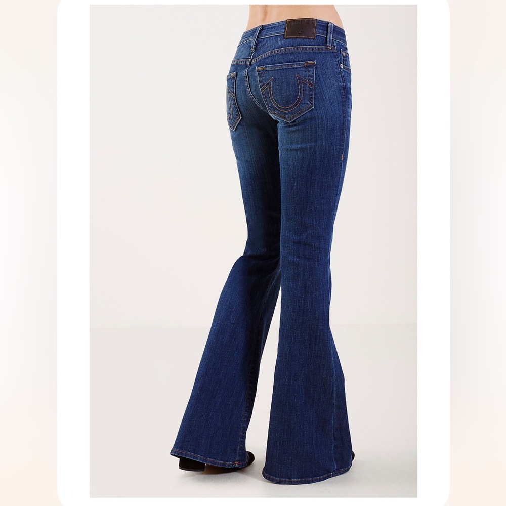 True Religion Dark Blue Boot Cut Jeans